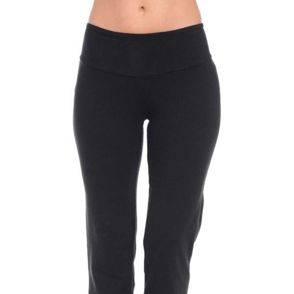 Black Control Top Yoga Pants