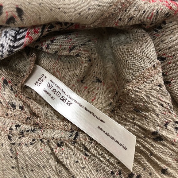 Free People | Boho Floral Tank Top Blouse Size L - Picture 6 of 8