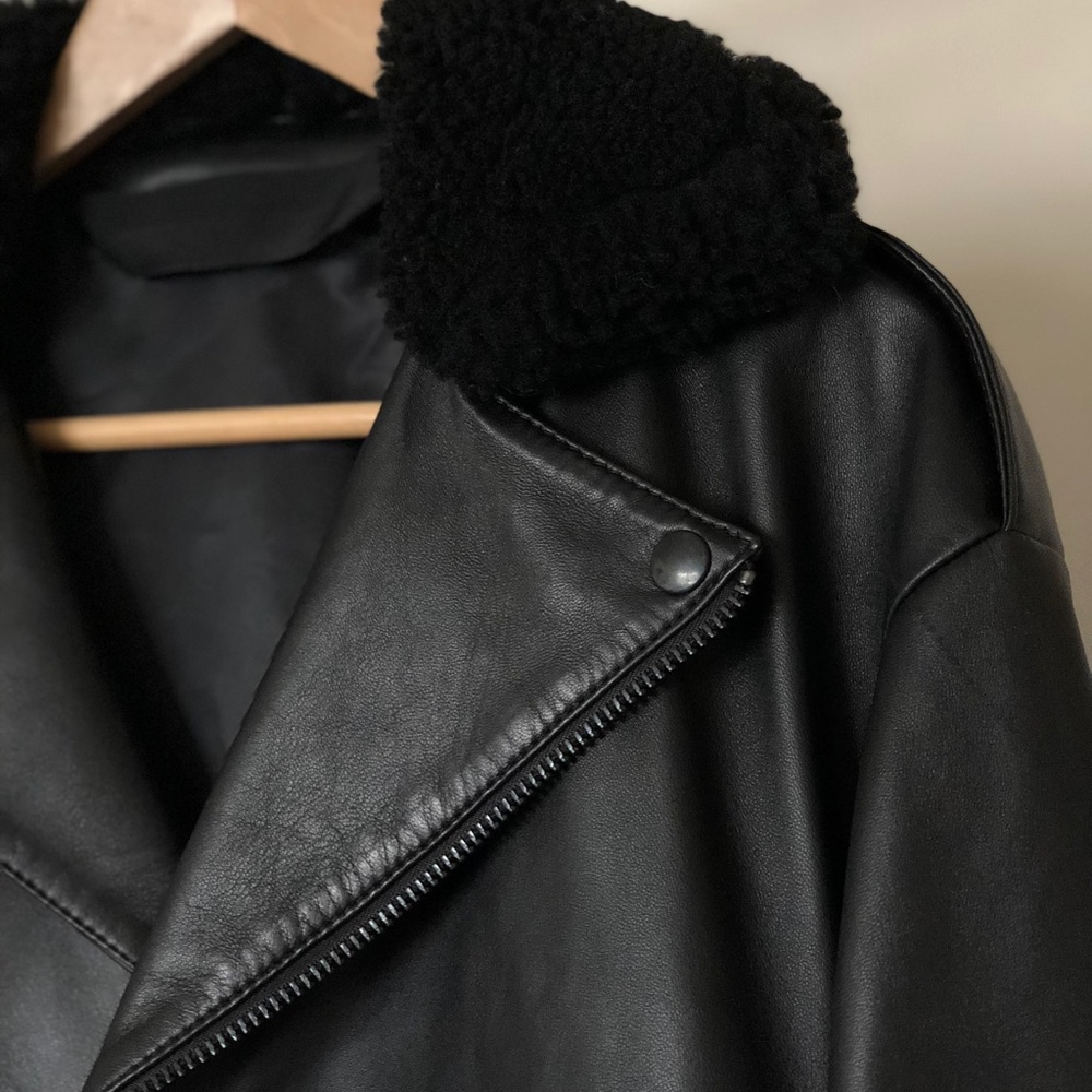 Acne Studios Leather Jacket sz 46 NWT
