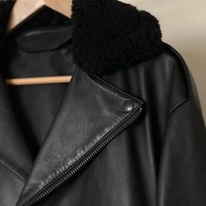 Acne Studios Leather Jacket sz 46 NWT