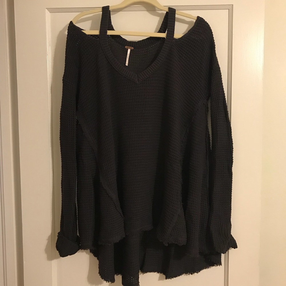 FREE PEOPLE moonshine cold shoulder sweater MEDIUM